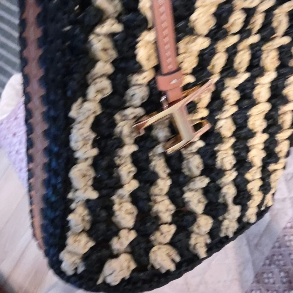 NWT Tod's Micro Raffia Bucket Bag Authentic - Picture 15 of 16